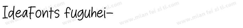 IdeaFonts fuguhei字体转换
